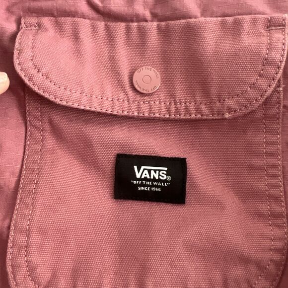 Vans Women Minette Cotton Twill Woven Shacket Jacket Dusty Rose Size XS - Picture 3 of 7